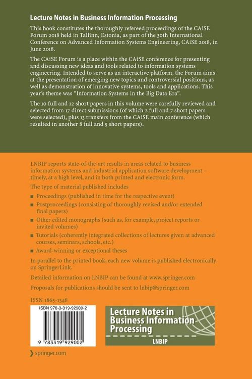 Produktbild: Information Systems in the Big Data Era