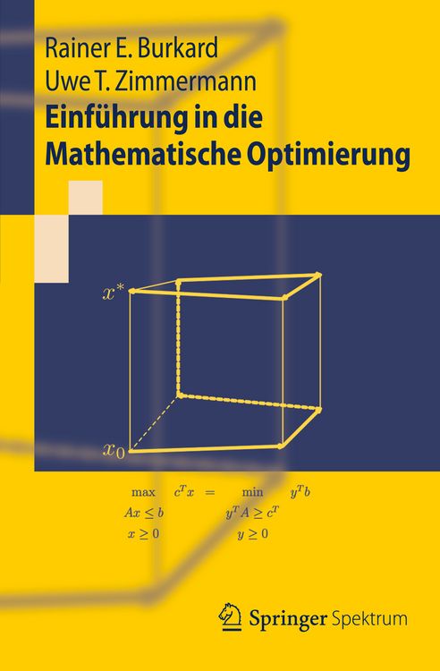 Produktbild: Einf&uuml;hrung in die Mathematische Optimierung