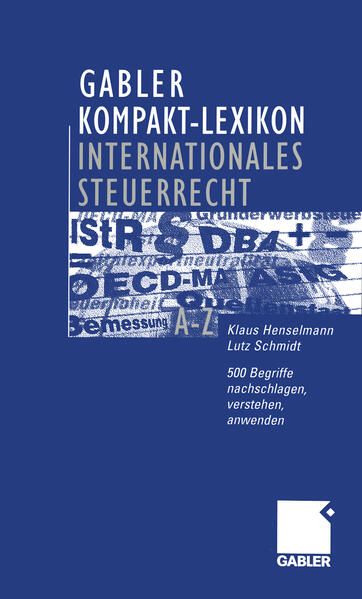 Produktbild: Gabler Kompakt-Lexikon Internationales Steuerrecht