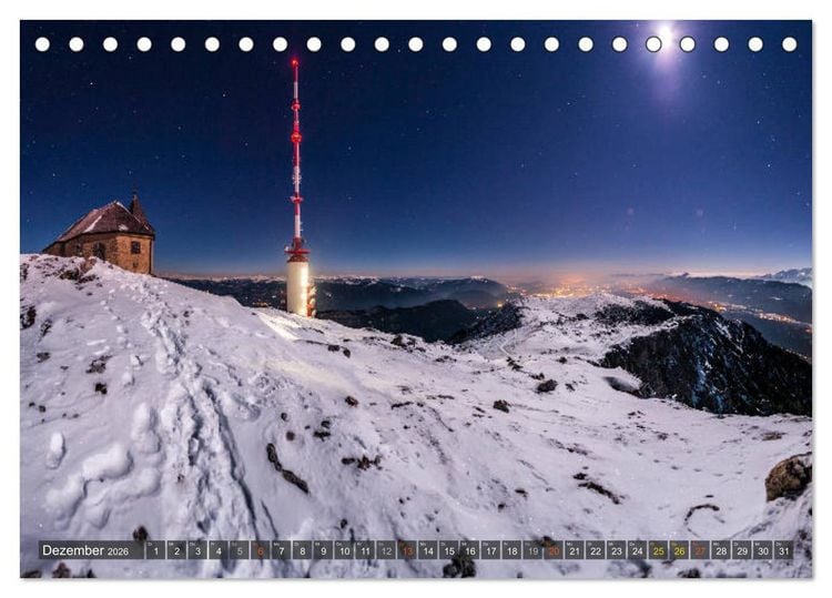 Produktbild: Himmelslichter - Mond und Sterne (Tischkalender 2026 DIN A5 quer), CALVENDO Monatskalender