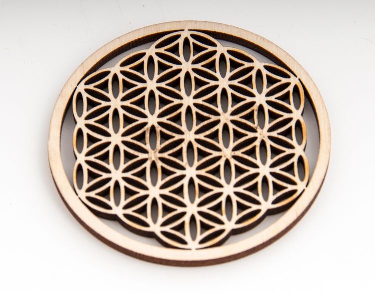 Produktbild: Blume des Lebens aus Holz 6 cm