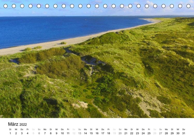 Produktbild: Sylt Impressionen aus der Luft (Tischkalender 2022 DIN A5 quer)