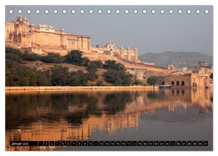 Produktbild: Indien - Rajasthan (Tischkalender 2026 DIN A5 quer), CALVENDO Monatskalender