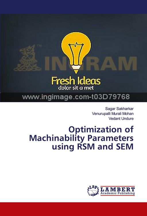 Produktbild: Optimization of Machinability Parameters using RSM and SEM