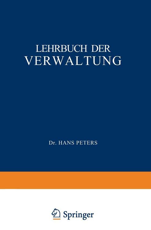 Produktbild: Lehrbuch der Verwaltung