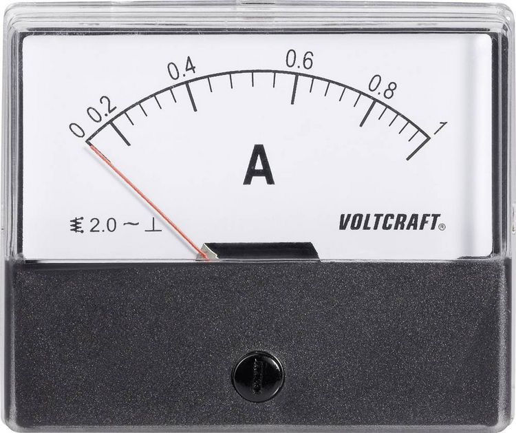 Produktbild: VOLTCRAFT AM-70X60/1A AM-70X60/1A Einbau-Messger&auml;t AM-70X60/1A 1A Dreheisen