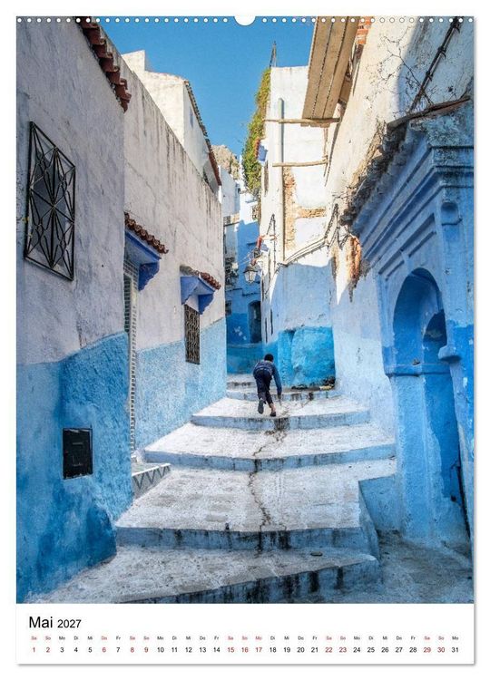 Produktbild: Marokko - Chefchaouen (hochwertiger Premium Wandkalender 2027 DIN A2 hoch), Kunstdruck in Hochglanz
