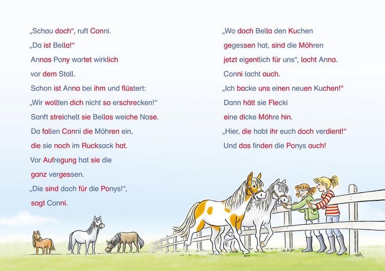 Produktbild: LESEMAUS zum Lesenlernen Sammelb&auml;nde: Pony-Silben-Geschichten mit Conni