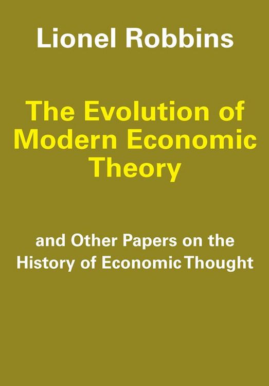 Produktbild: The Evolution of Modern Economic Theory