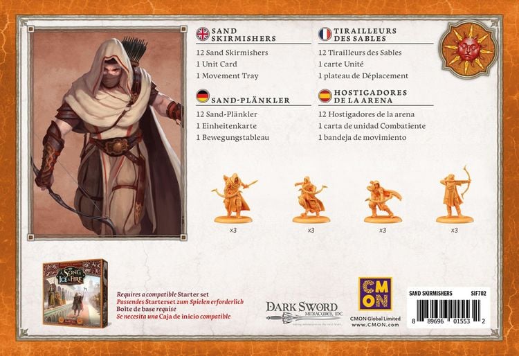 Produktbild: A Song of Ice & Fire - Sand Skirmishers (Sand-Pl&auml;nkler)