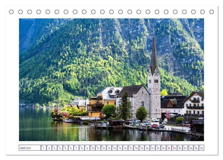 Produktbild: Traumziel Hallstatt in &Ouml;sterreich (Tischkalender 2027 DIN A5 quer), CALVENDO Monatskalender