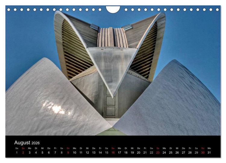 Produktbild: Moderne Architektur in Valencia (Wandkalender 2026 DIN A4 quer), CALVENDO Monatskalender