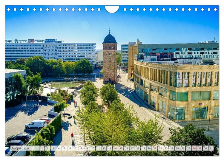 Produktbild: Ein Blick auf Chemnitz in Farbe (Wandkalender 2027 DIN A4 quer), CALVENDO Monatskalender