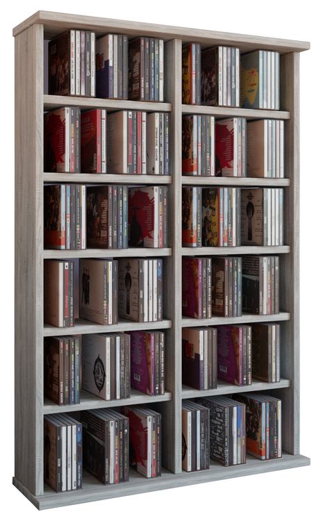 Produktbild: Holz CD DVD Stand Regal Schrank St&auml;nder Ronul