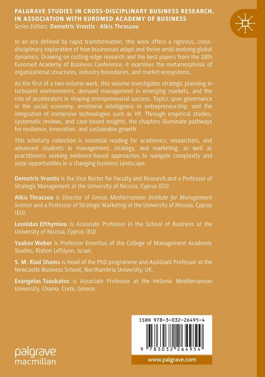 Produktbild: The Expanding Horizons of Business and Management, Volume I