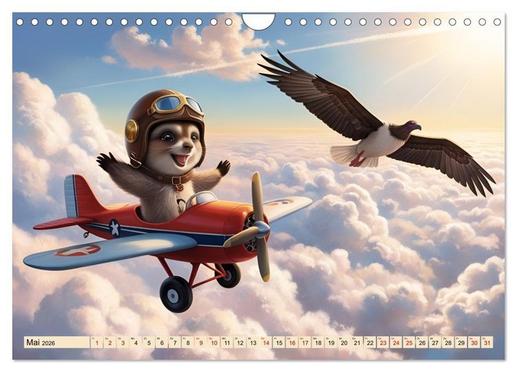 Produktbild: Tiere dieser Welt - Niedliche Tiere in witzigen Momenten (Wandkalender 2026 DIN A4 quer), CALVENDO Monatskalender