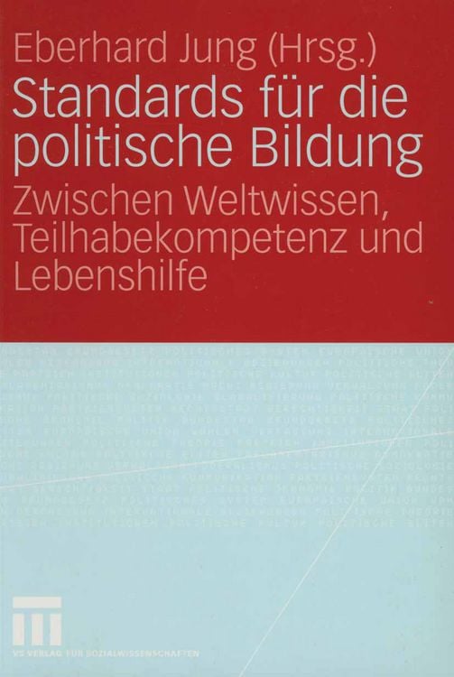 Produktbild: Standards f&uuml;r die politische Bildung