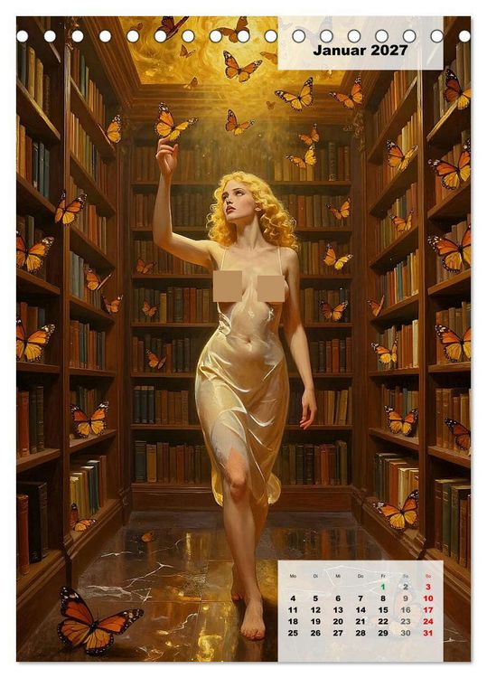 Produktbild: Entbl&ouml;&szlig;te Epochen &ndash; Surrealismus (Tischkalender 2027 DIN A5 hoch), CALVENDO Monatskalender
