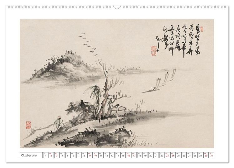 Produktbild: Yoshitsugu Haizan (Wandkalender 2027 DIN A2 quer), CALVENDO Monatskalender