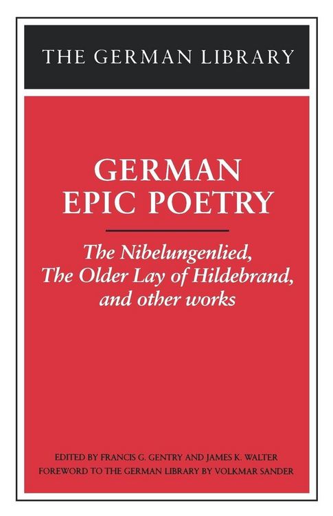 Produktbild: German Epic Poetry