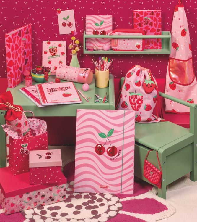 Produktbild: Brunnen Collegeblock A4 Lin.28 90g Fruity Love