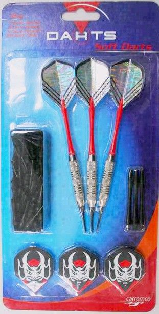 Produktbild: Carromco 89553 - Softdart Set S, 3 Softdarts + 50 Tips