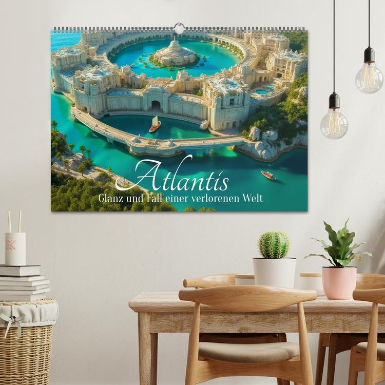 Produktbild: Atlantis &ndash; Glanz und Fall einer verlorenen Welt (Wandkalender 2027 DIN A2 quer), CALVENDO Monatskalender