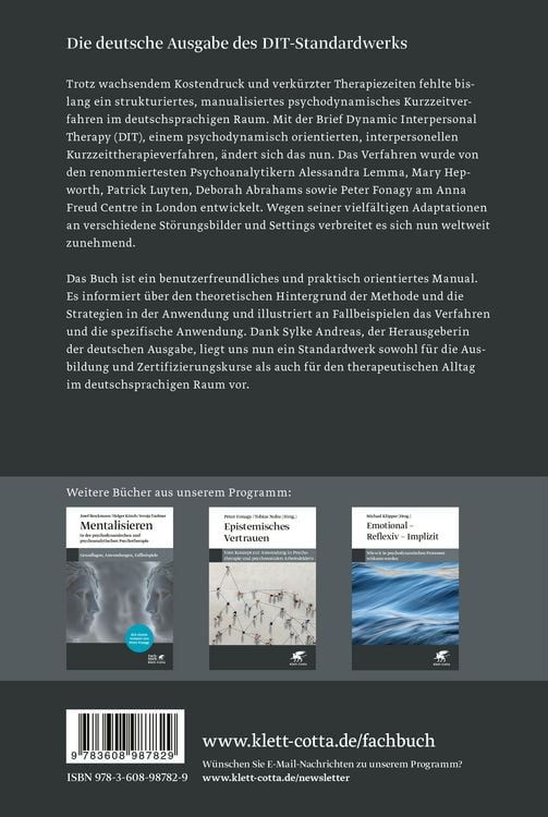 Produktbild: Brief Dynamic Interpersonal Therapy (DIT)