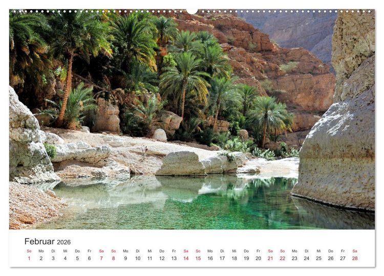 Produktbild: Sultanat Oman - Land des Orients (hochwertiger Premium Wandkalender 2026 DIN A2 quer), Kunstdruck in Hochglanz