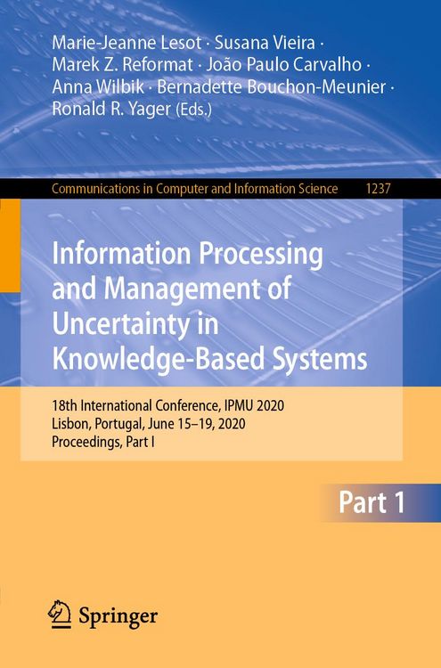 Produktbild: Information Processing and Management of Uncertainty in Knowledge-Based Systems