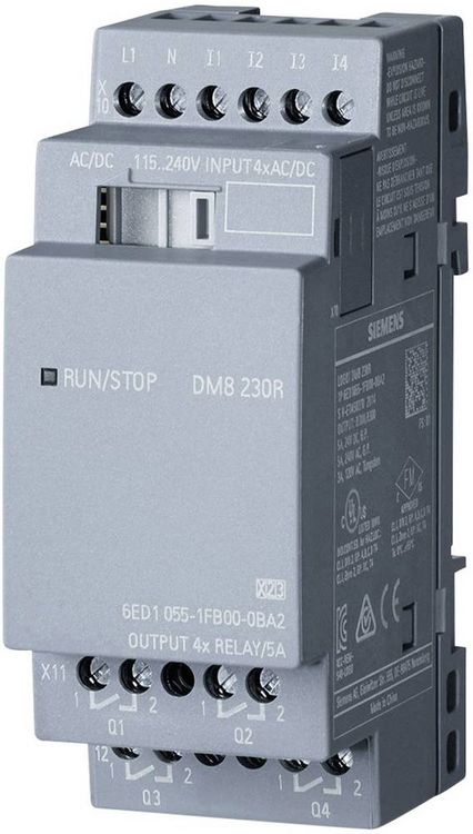 Produktbild: Siemens LOGO! DM8 230R 0BA2 SPS-Erweiterungsmodul 115 V/AC, 115 V/DC, 230 V/AC, 230 V/DC