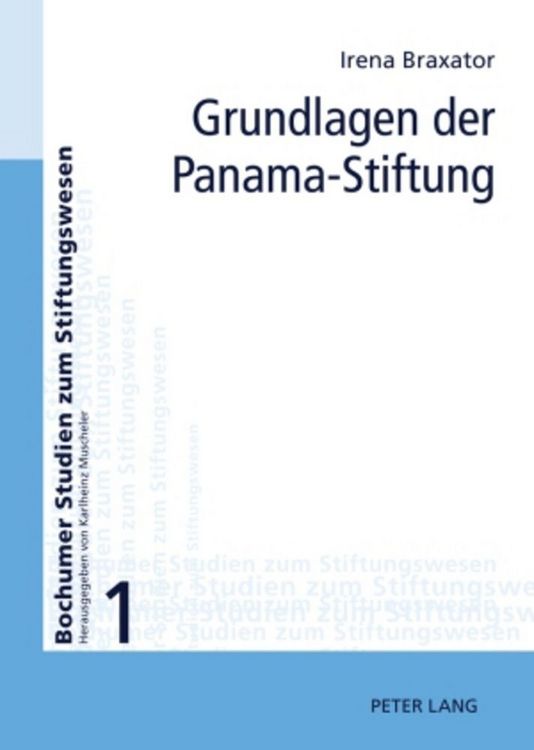 Produktbild: Grundlagen der Panama-Stiftung