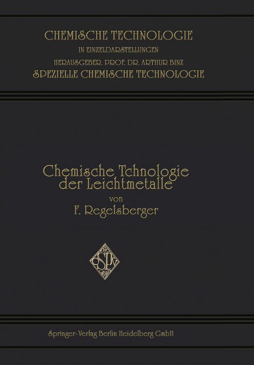 Produktbild: Chemische Technologie der Leichtmetalle und ihrer Legierungen