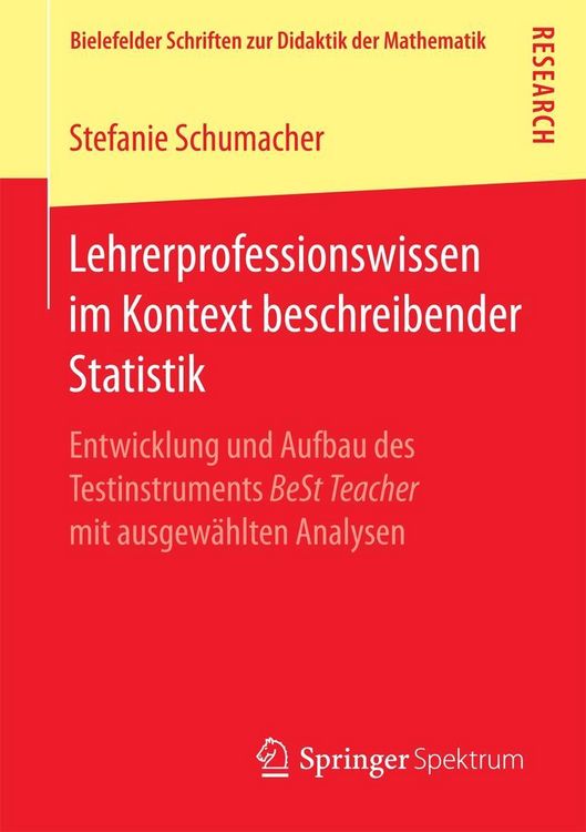 Produktbild: Lehrerprofessionswissen im Kontext beschreibender Statistik