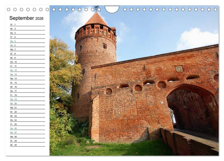 Produktbild: Tangerm&uuml;nde - Fachwerk- und Backsteinbauten-Stadt an der Elbe (Wandkalender 2026 DIN A4 quer), CALVENDO Monatskalender