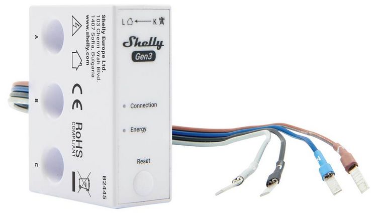Produktbild: Shelly 3EM-63W Gen3 Stromz&auml;hler
