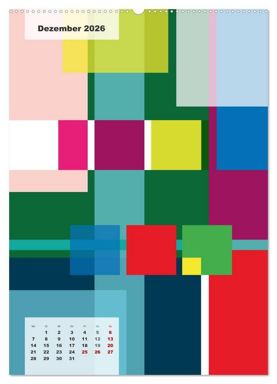Produktbild: Geometrical ART (Wandkalender 2026 DIN A2 hoch), CALVENDO Monatskalender