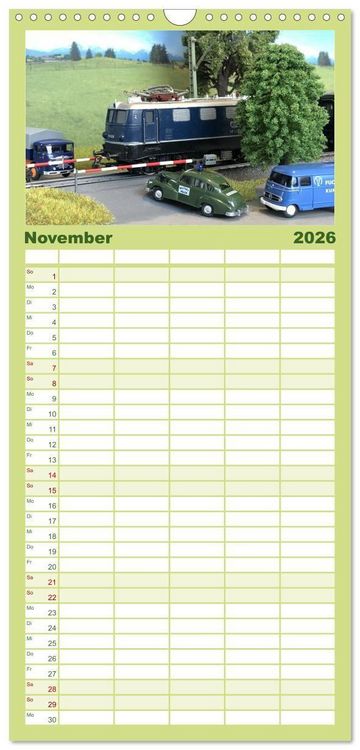 Produktbild: Familienplaner 2026 - Klassische Loks aus G&ouml;ppingen mit 5 Spalten (Wandkalender, 21 x 45 cm) CALVENDO