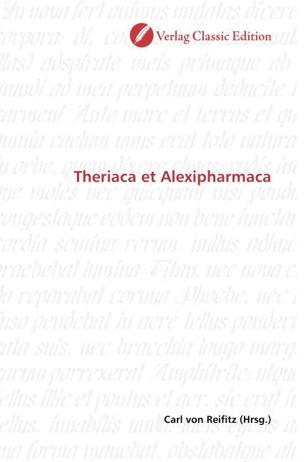 Produktbild: Theriaca et Alexipharmaca
