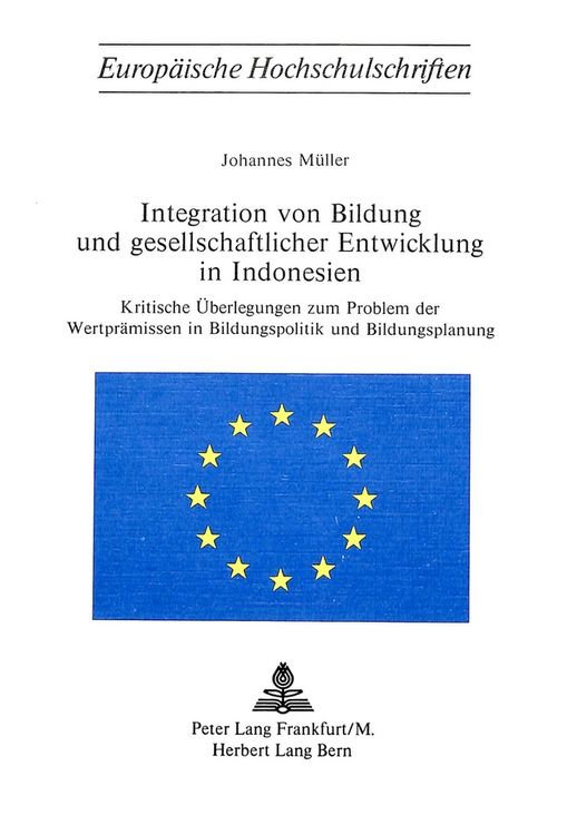 Produktbild: Integration von Bildung und gesellschaftlicher Entwicklung in Indonesien
