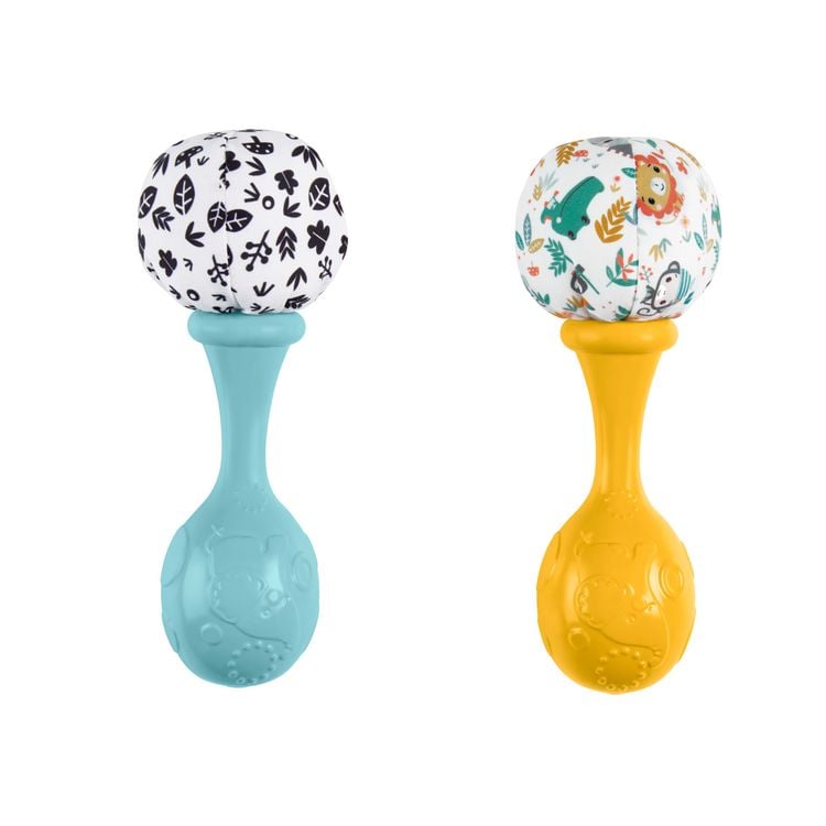 Produktbild: Fisher-Price Babys Rumba-Rasseln Spielzeug, 2er-Set f&uuml;r Babys ab 3 Monaten, ko