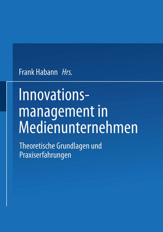 Produktbild: Innovationsmanagement in Medienunternehmen