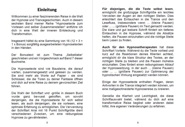 Produktbild: Hypnosetexte zum Vorlesen und selber Zusammenstellen 6