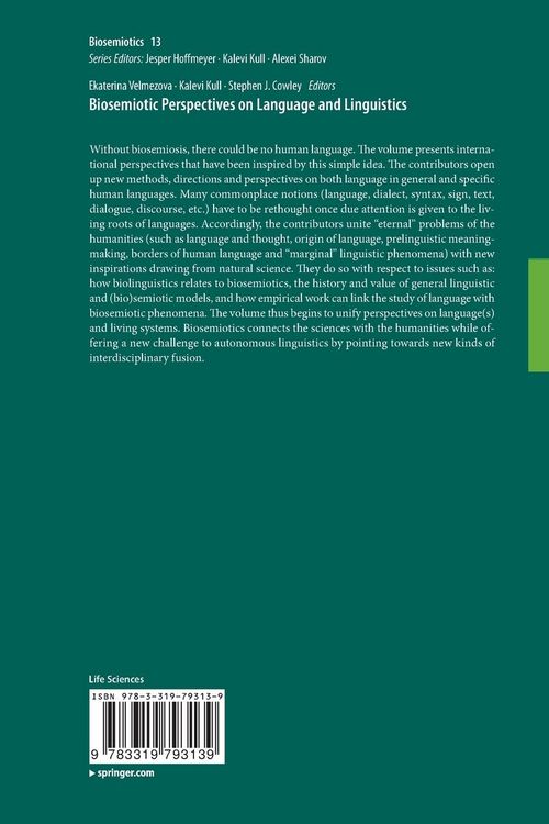 Produktbild: Biosemiotic Perspectives on Language and Linguistics