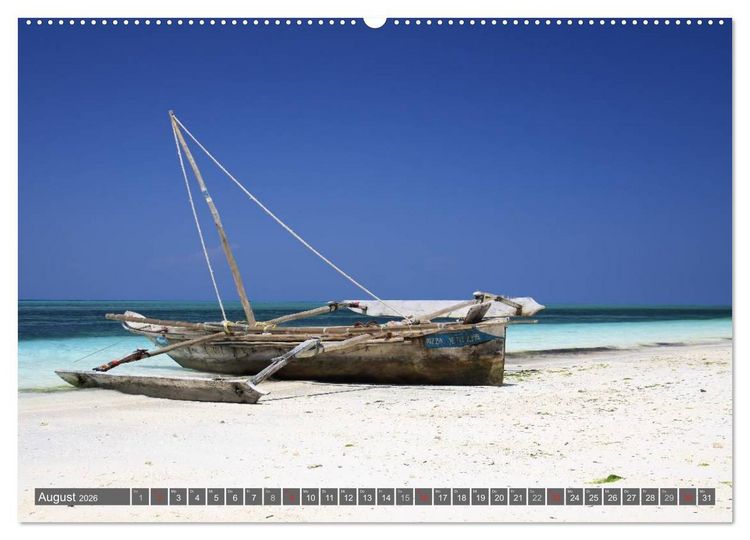 Produktbild: Sansibar (hochwertiger Premium Wandkalender 2026 DIN A2 quer), Kunstdruck in Hochglanz