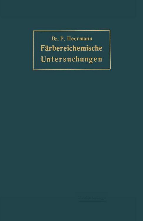 Produktbild: F&auml;rbereichemische Untersuchungen