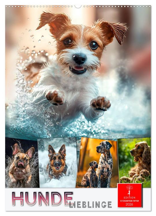 Produktbild: Hunde Lieblinge (Wandkalender 2026 DIN A2 hoch), CALVENDO Monatskalender