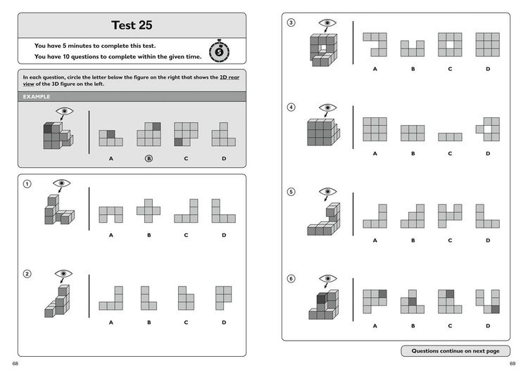 Produktbild: 11+ Spatial Reasoning Quick Practice Tests Age 9-10 (Year 5)