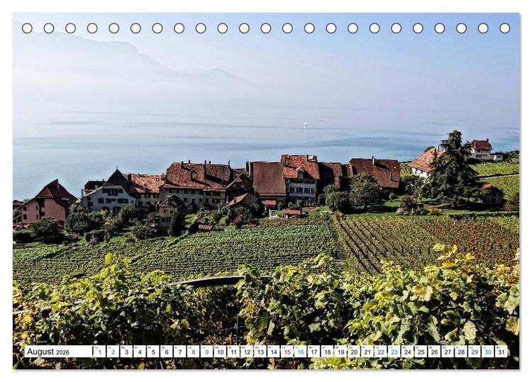 Produktbild: Gr&uuml;ezi . Landschaften in der Schweiz (Tischkalender 2026 DIN A5 quer), CALVENDO Monatskalender