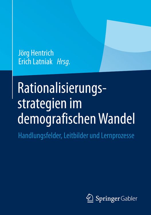 Produktbild: Rationalisierungsstrategien im demografischen Wandel